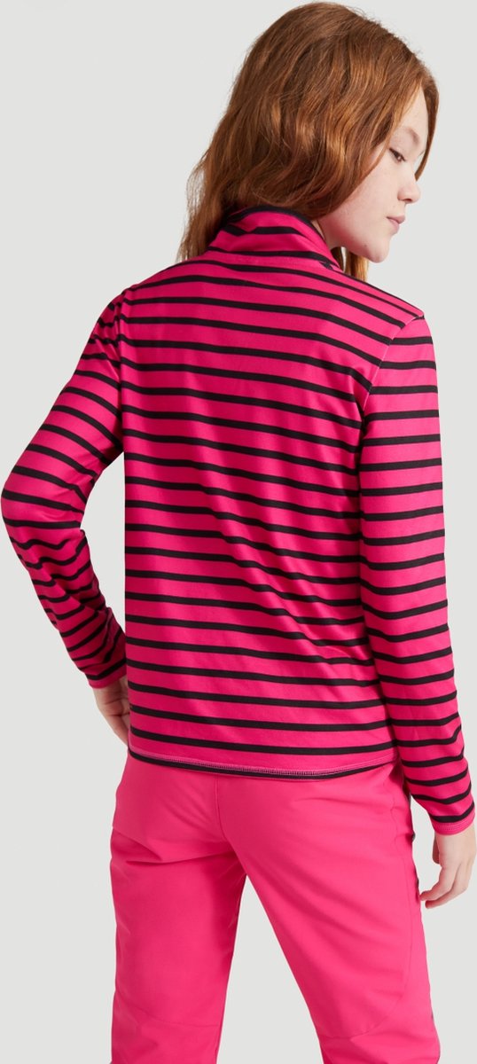 O'Neill - maat 164 - Fleece Vest Girls Stripe Half Zip Pink Aop W/ Black - Pink Aop W/ Black