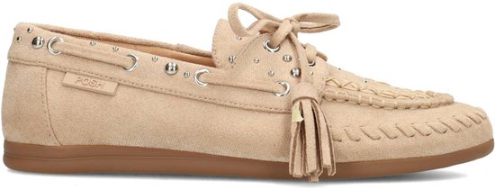 POSH by Poelman - maat 39 - Taylor Dames Loafers - Licht bruin