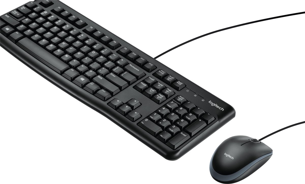 Logitech MK120 - Bedraad Toetsenbord en Muis - Qwerty