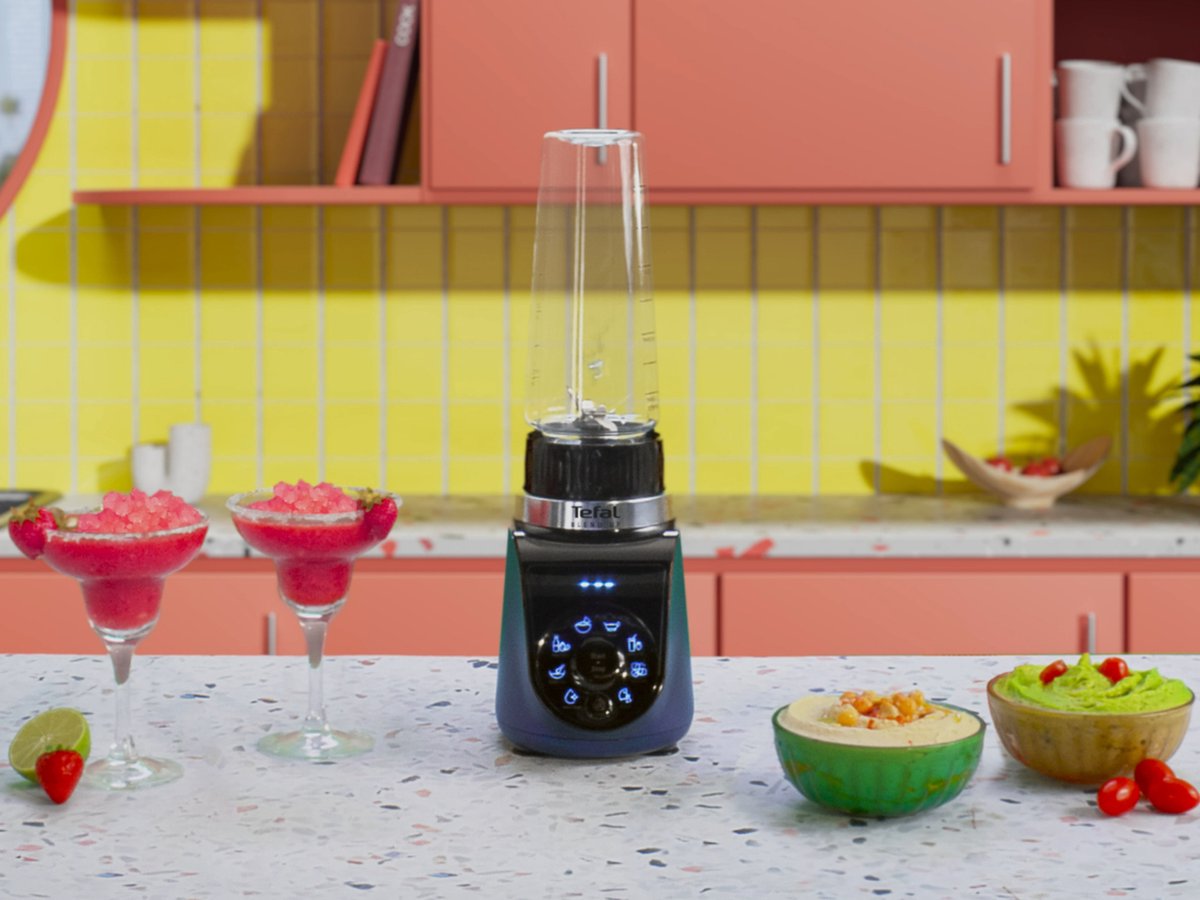 Tefal Blend Up BL19H4 - Blender - 400ml/700ml Tritan flessen - Smoothie Maker - 8 Automatische Programma's - Compact - 1000W
