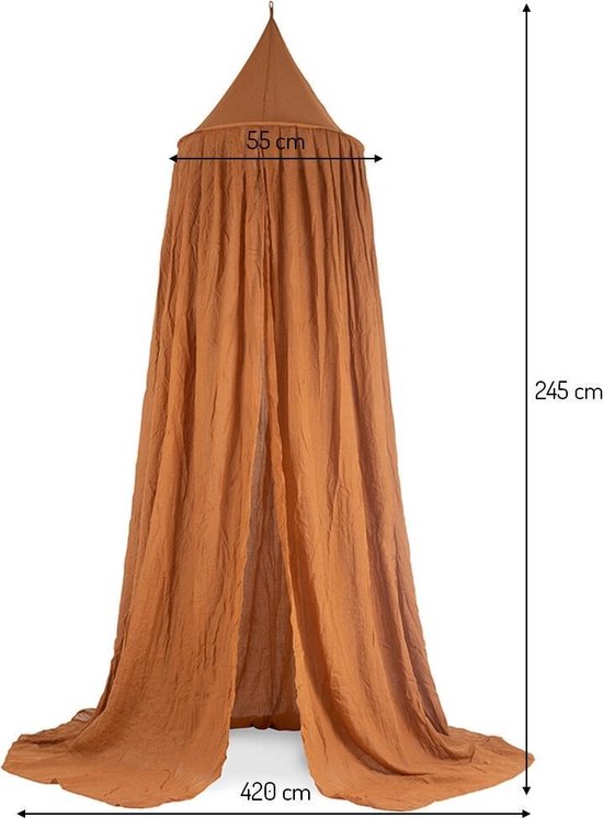 Jollein Klamboe Vintage 245cm - Caramel