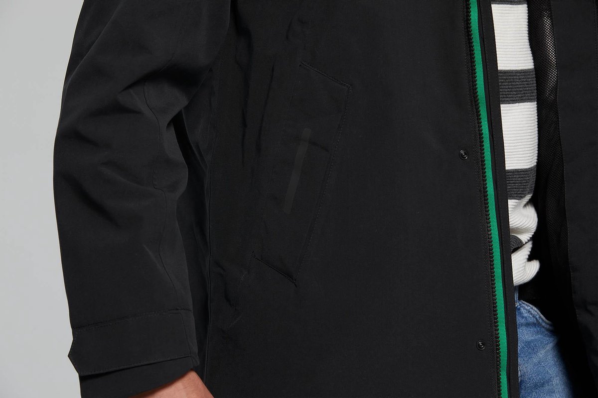 Basil Mosse Heren Parka -Jet Black - Maat M