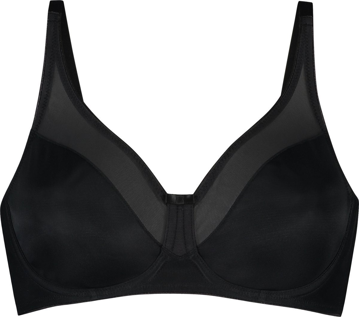 bh, bralet, zwart, gevuld, gaas