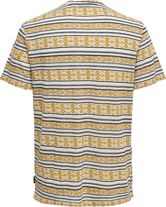 Only & Sons Ketu Heren T-shirt - Wit - Maat M