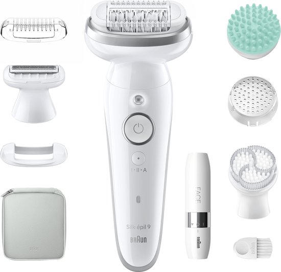 Braun Silk·épil 9 SkinSpa - Epilator Voor Eenvoudige Ontharing - Langdurig Gladde Huid - 9-381 - Wit