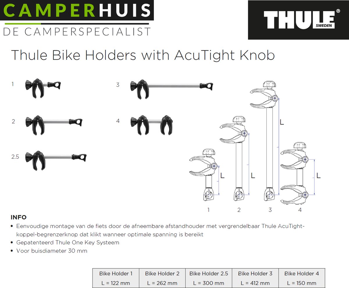 Thule Bike Holder 2.5 - Afsluitbaar