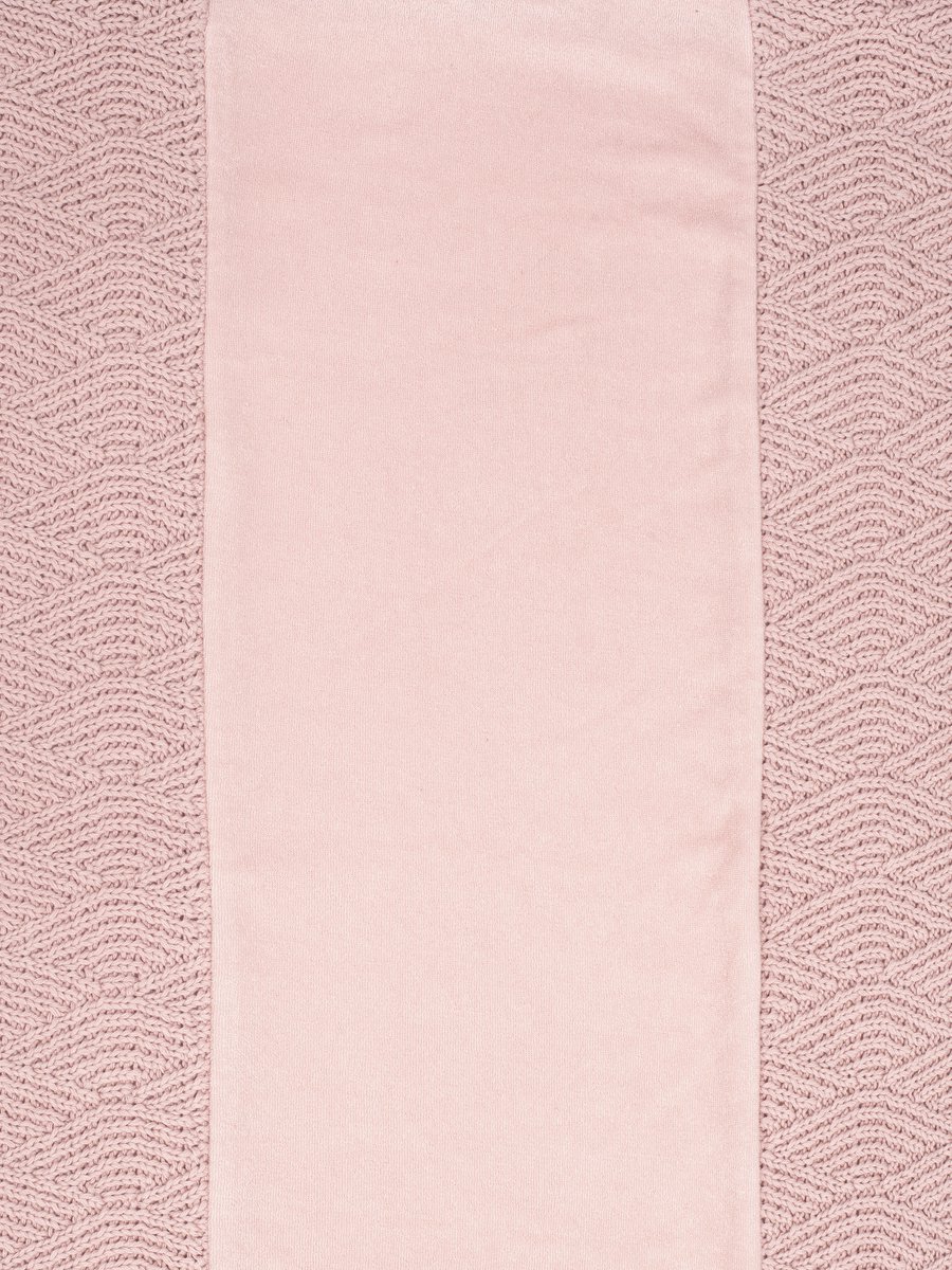 Jollein Aankleedkussenhoes River Knit 50x70cm - Pale Pink