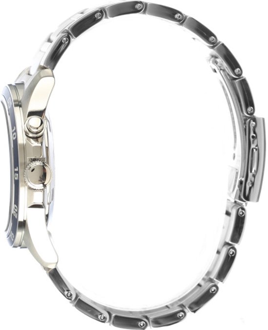 horloge, polshy, roestvrij staal, ringband, kroon