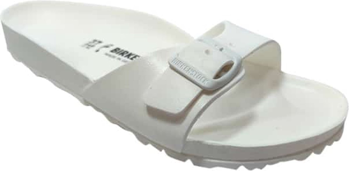 Birkenstock - maat 41- Madrid Dames Slippers Small fit - White