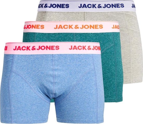 JACK&amp;JONES 3-Pack Boxershorts - Grey Melange - Maat M