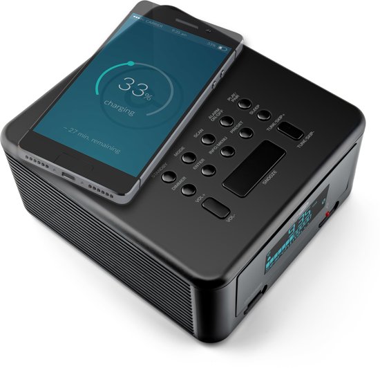 Caliber HCG010QIDAB-BT - Wekkerradio met bluetooth en Dab+ ontvangst - Zwart