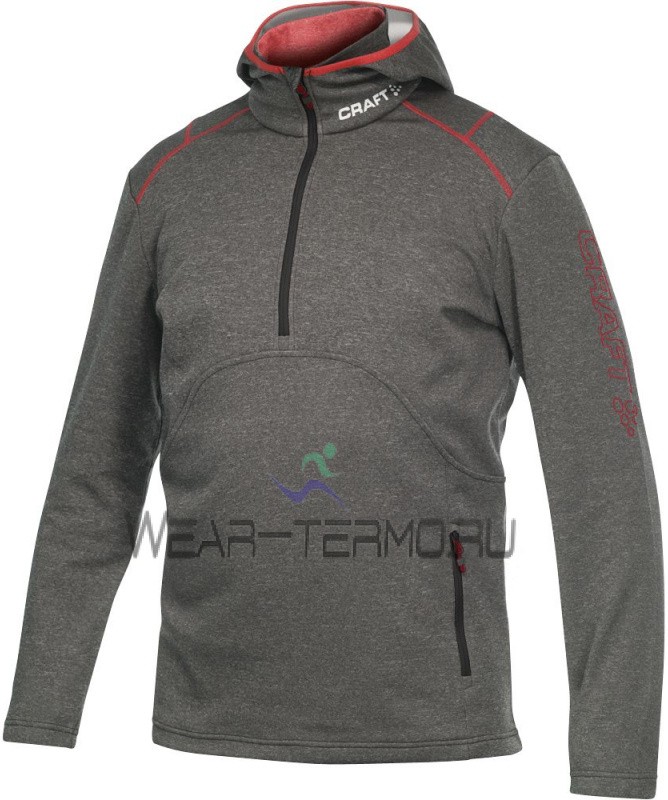 Craft Active Logo Hood - Maat L - Heren Sweatshirt  grijs (1901681-2395)