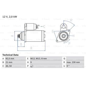 Startmotor 0 986 018 380 Bosch