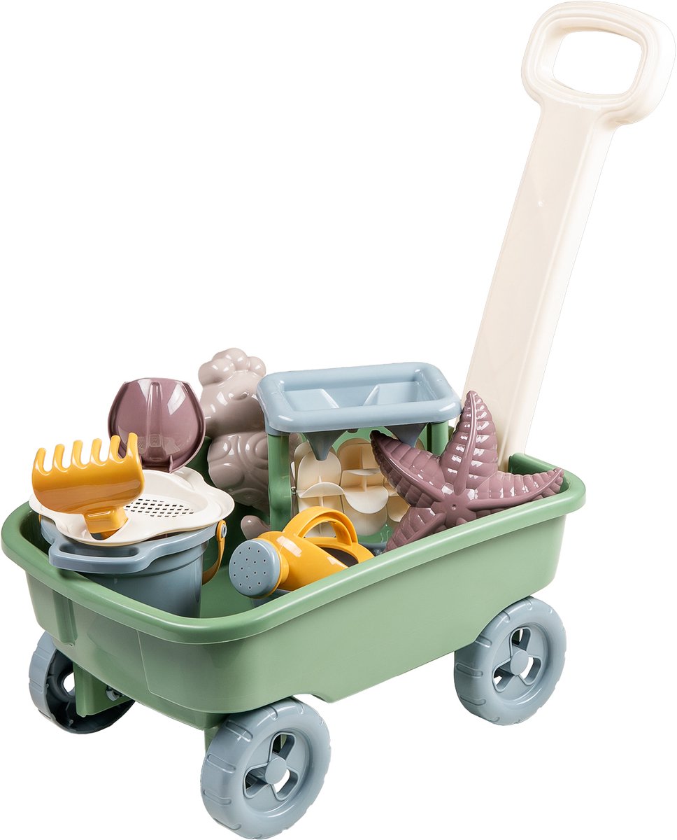 wagen, speelgoed, tuin, emmers, zeevruchten