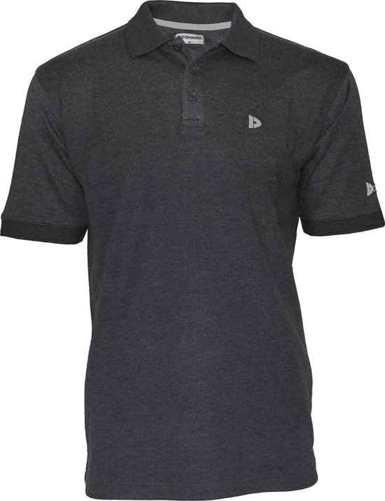 Donnay maat S  - Polo (Noah) - Sportpolo - Heren - Charcoal (037)