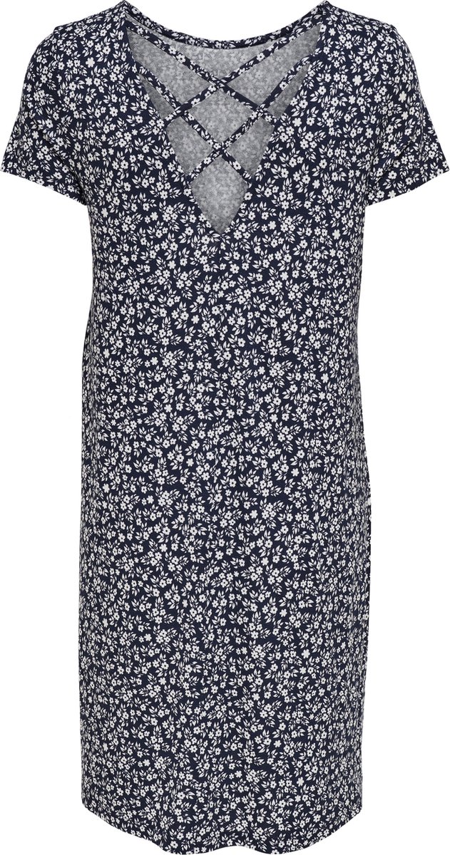 ONLY Maat XS ONLBERA BACK LACE UP S/S DRESS JRS NOOS Dames Jurk