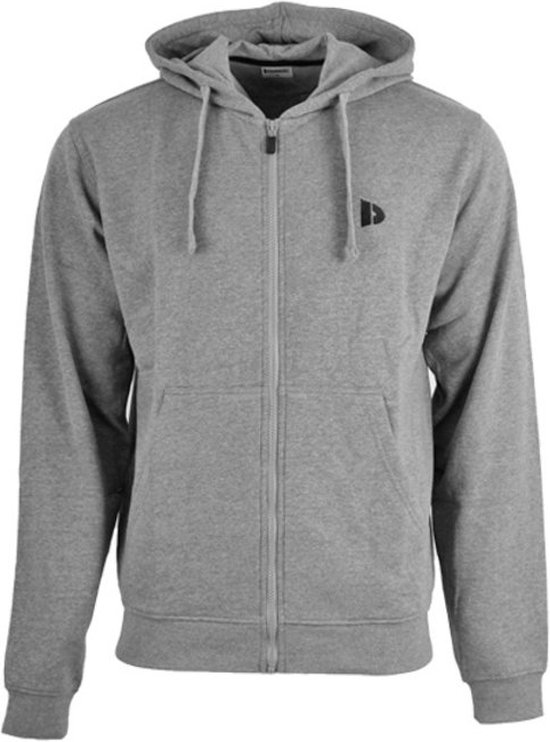dgmoutlet-nl-Donnay-Sweatvest-met-capuchon-Bruce-Sportvest-Heren-Silver-marl-032-maat-XXL-aanbieding-sale-korting-1 Donnay  Maat XXL - Sweatvest met capuchon (Bruce) - Sportvest - Heren - Silver marl (032)