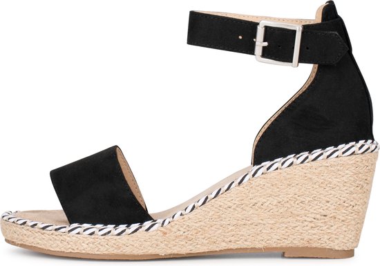 POSH by Poelman - Maat 38 - DADU Dames Sandalen - Zwart