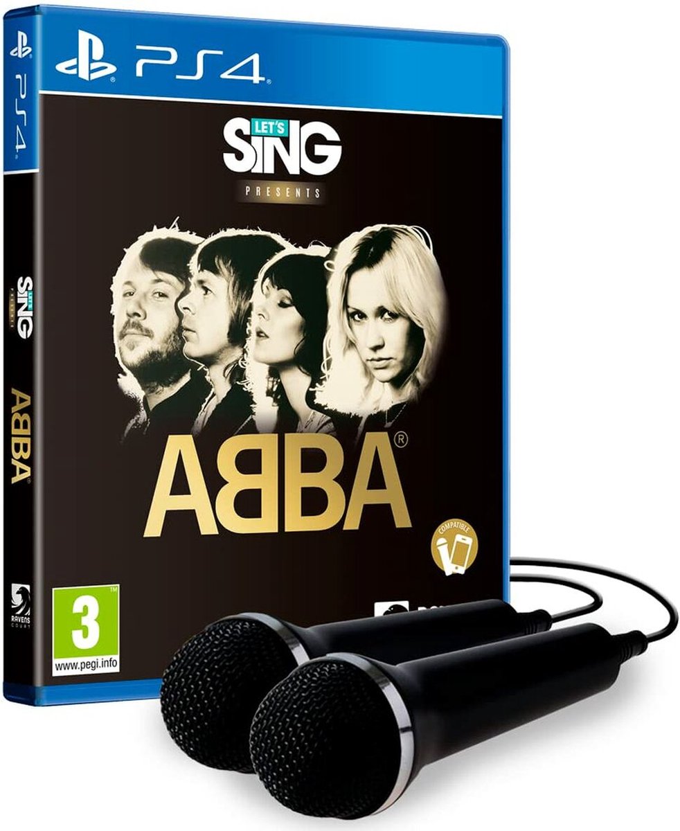 ps4, game, ABBA, two microphones, karaoke