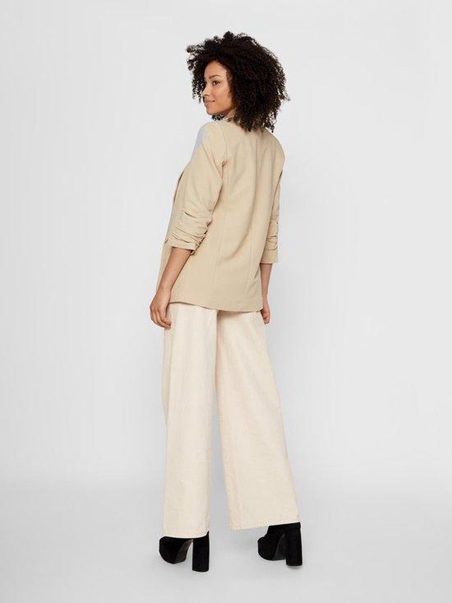 Pieces - Maat XL -  Dames 17090996 Boss 3/4 Blazer Noos White Pepper