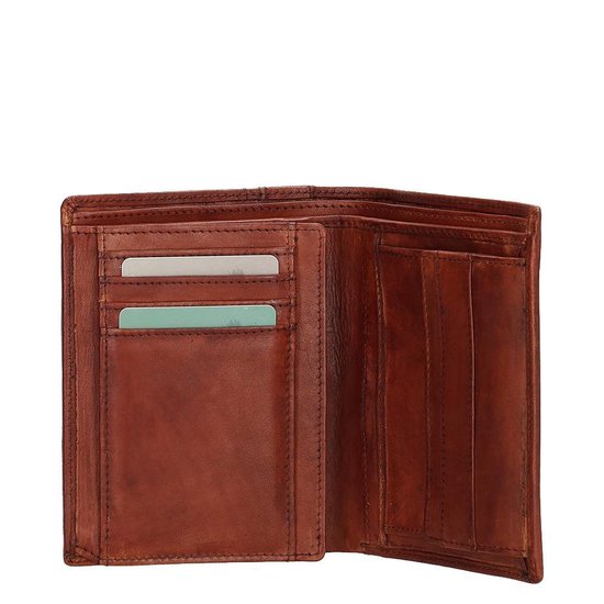 Micmacbags Wallstreet Heren billfold Portemonnee - cognac