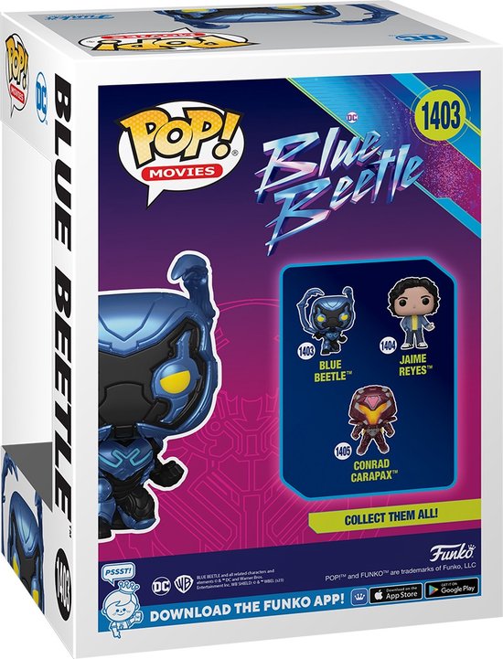 Funko Pop! DC Comics Blue Beetle #1403 - Blue Beetle  With chance of chase