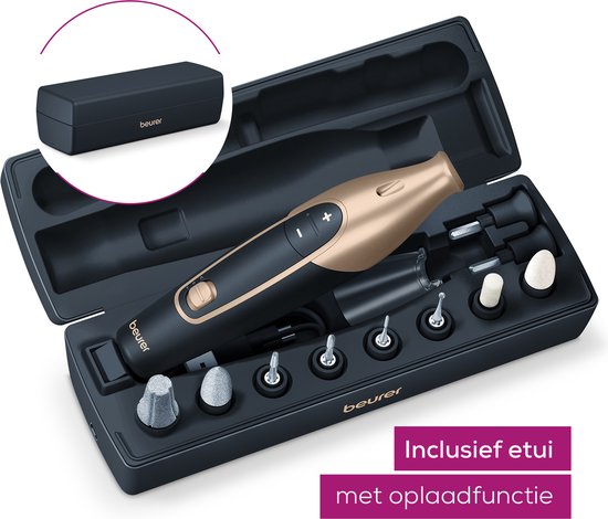 Beurer MP 84 Elektrische nagelvijl - Nagelfrees - Elektrische Manicure en Pedicure set - Draadloos -