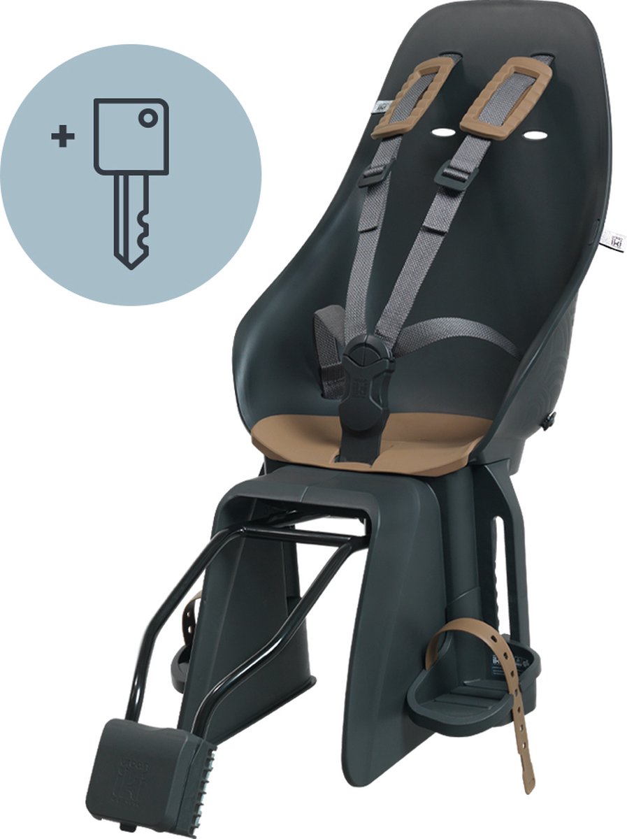 Urban Iki Fietsstoeltje Achter Ta–ke Framemontage - Bincho Black - Kurumi Brown