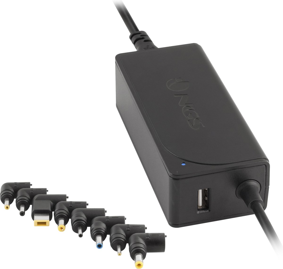 netadapter, stroomadapter, USB-A, HDMI, mini-DIN