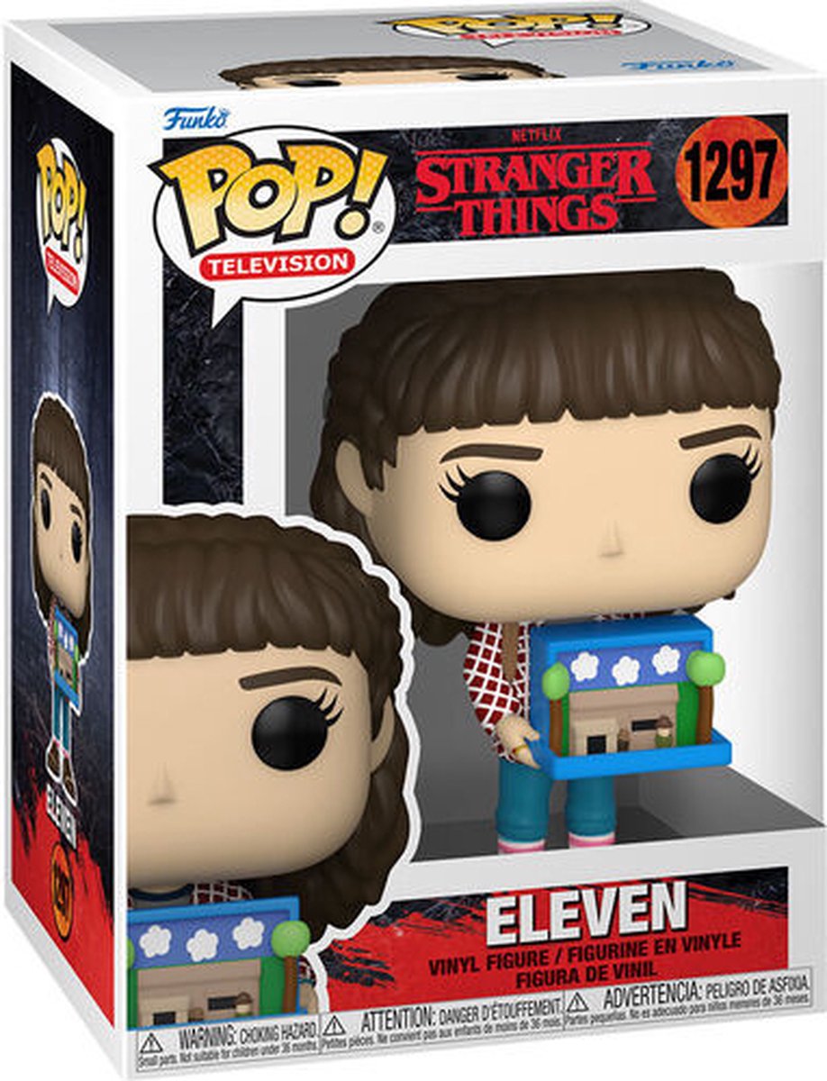 pop! vinyl, eleven, stranger things, funko, tv show merchandise