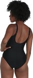 Speedo -  Maat 36  - Brigitte 1 Piece Zwart Sportbadpak -