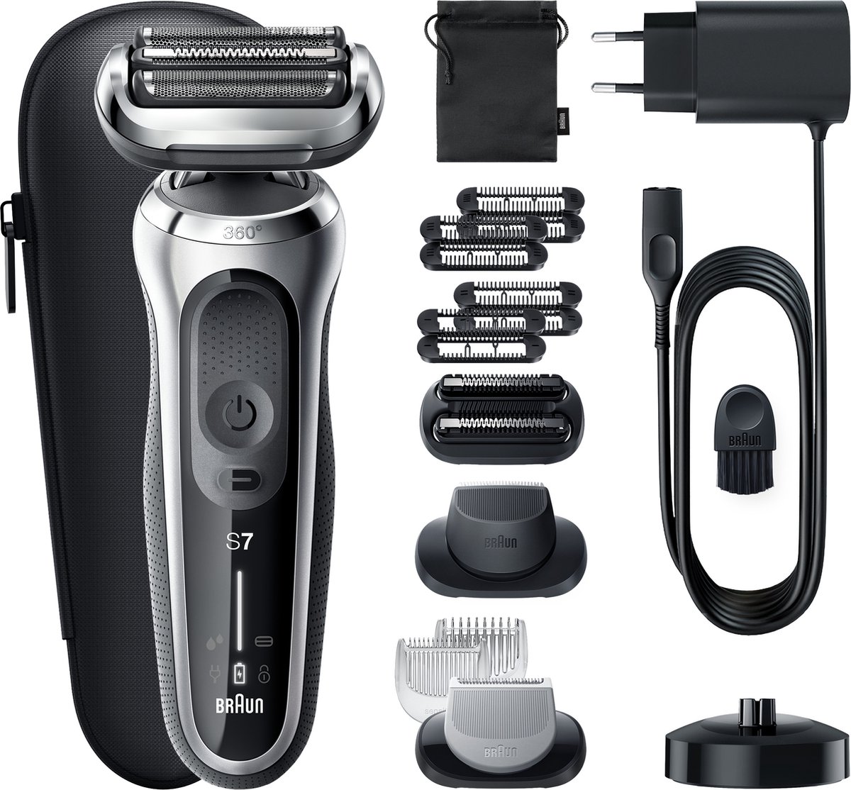 Braun Series 7 71-S4862cs - Elektrisch Scheerapparaat Mannen - Met 3 EasyClick-opzetstukken - Oplaad