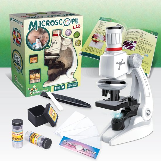 Science4you Microscope Lab - Microscoop voor Kinderen - Compleet met Experimenten & 11 Lab Tools