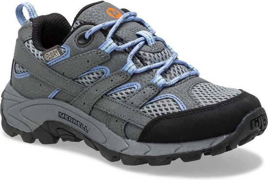 hike schoen, laarzen, sportieve schoen, grijs/blauw, mesh stof