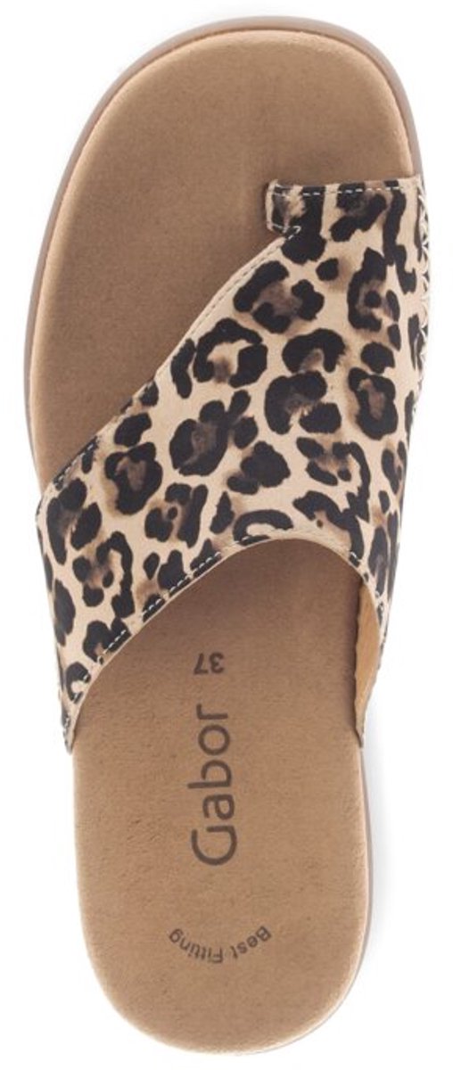 slipper, sandalen, leopard, dierprint, platforn slip-on