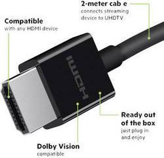Belkin HDMI 2.1 kabel - Ultra High-Speed - 2m