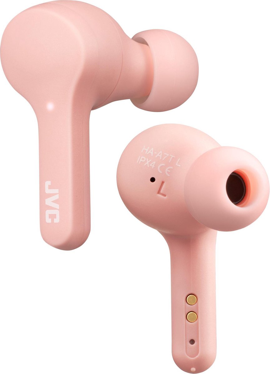 JVC HA-A7T - Volledig draadloze oordopjes - Roze