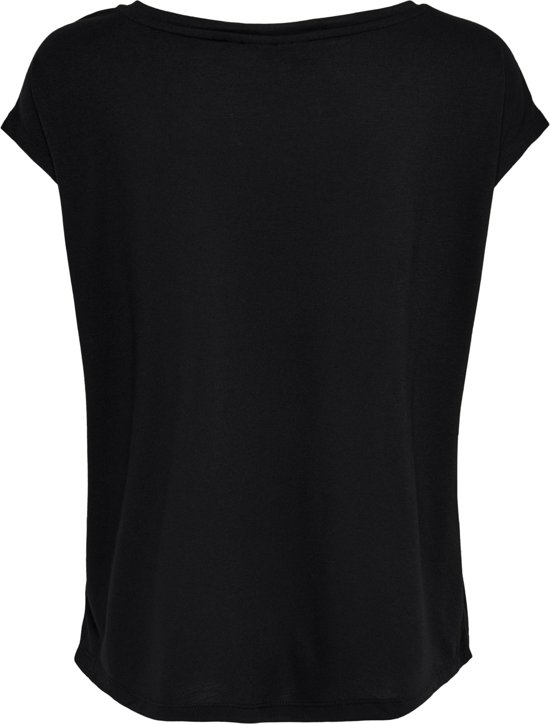 Only Play Adine Curved Burnout Shirt Dames Sporttop - Zwart - Maat M