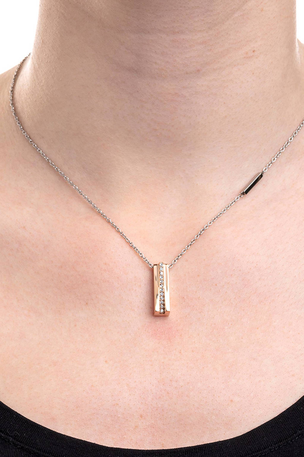 Esprit ESNL00182442 Luna Collier - Staal - Rosékleurig