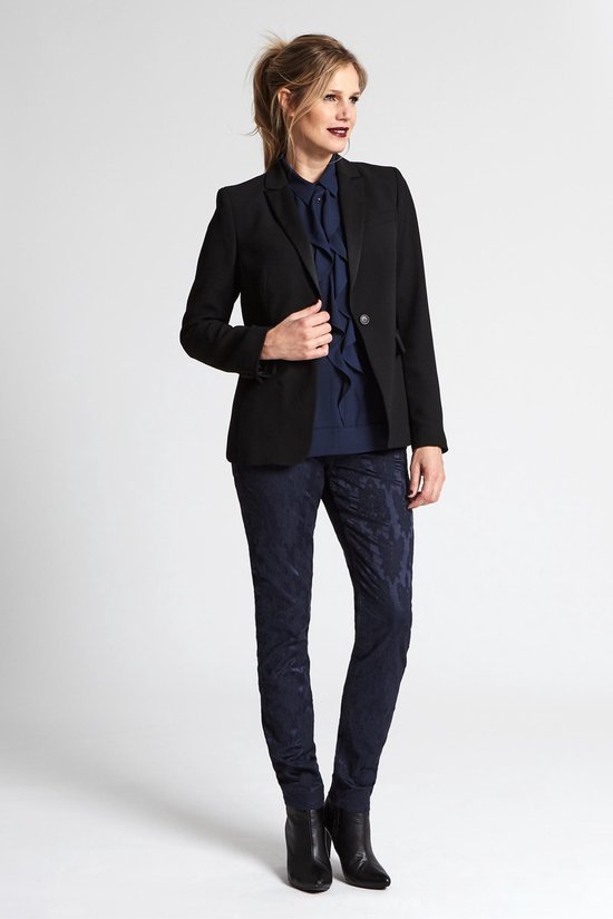 Promis Dames Blazer Zwart Maat XS