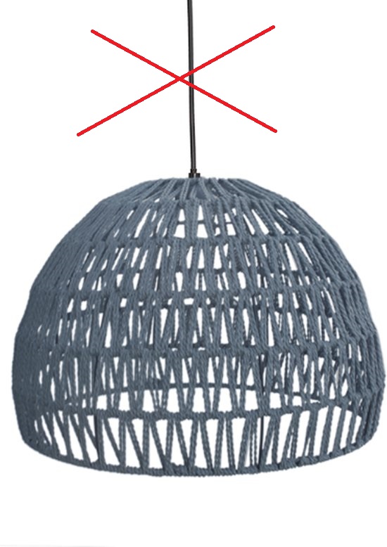 Koopjeshoek  - LABEL51 Touw - Lampenkap- Grijs - 38 cm