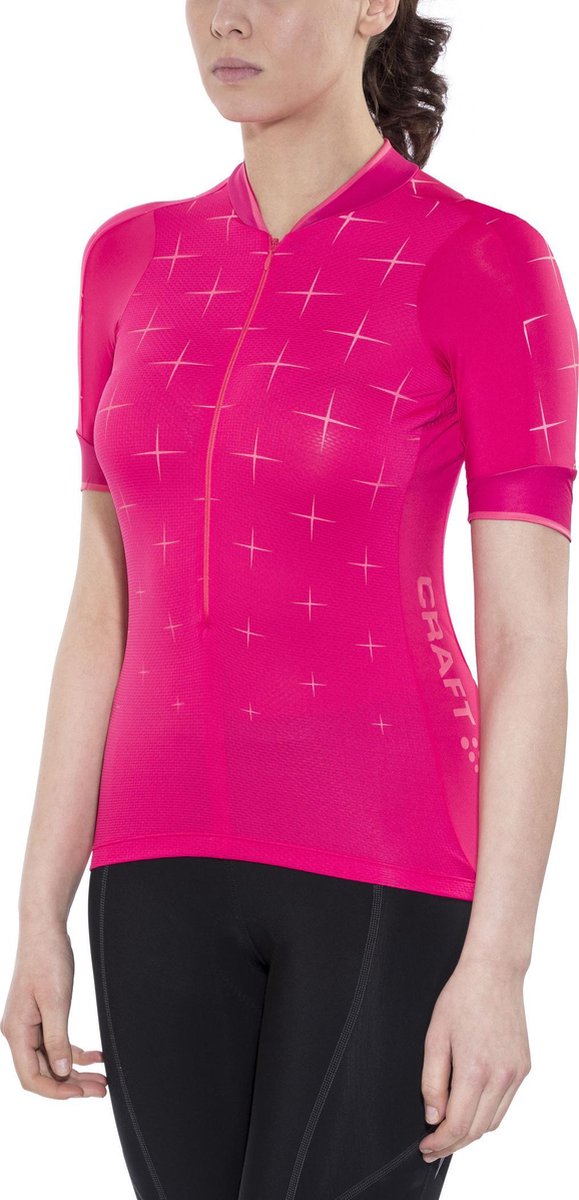 Craft Belle Glow Jersey - Maat L - Dames - korte mouwen rood