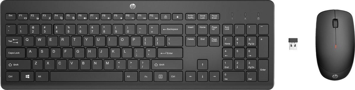 toetsenbord, keyboard, full-size, USB-draadloos, draadloze muis