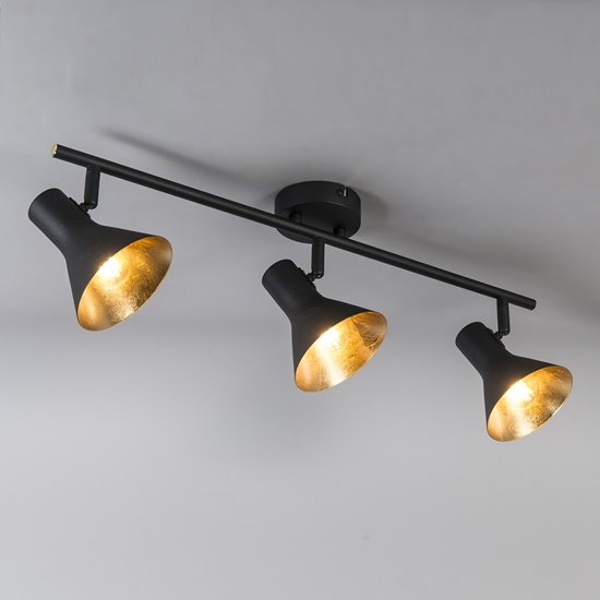 Trio Lighting CL Magno 3 - Plafond spot - 3 lichts - H 190 mm - zwart