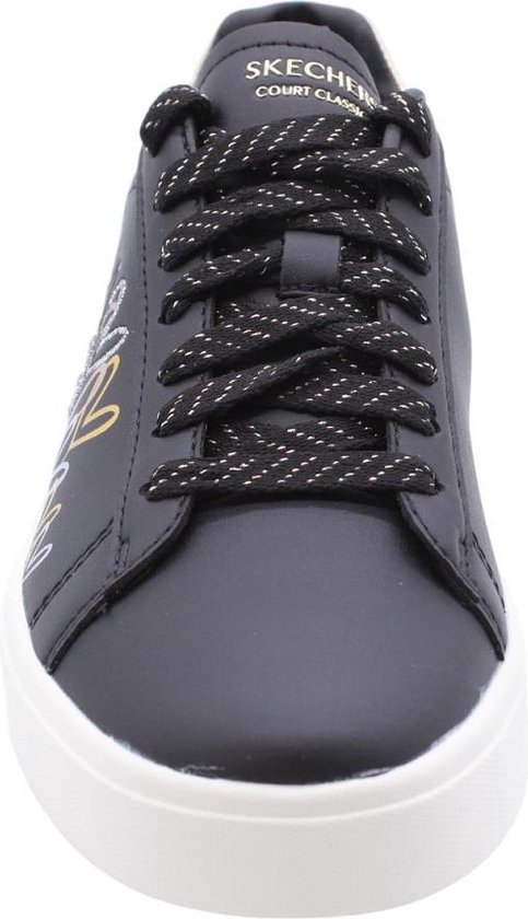 Skechers - Maat 39 -  Eden Lx - Gleaming Hearts Dames Sneakers - Zwart;Multicolour