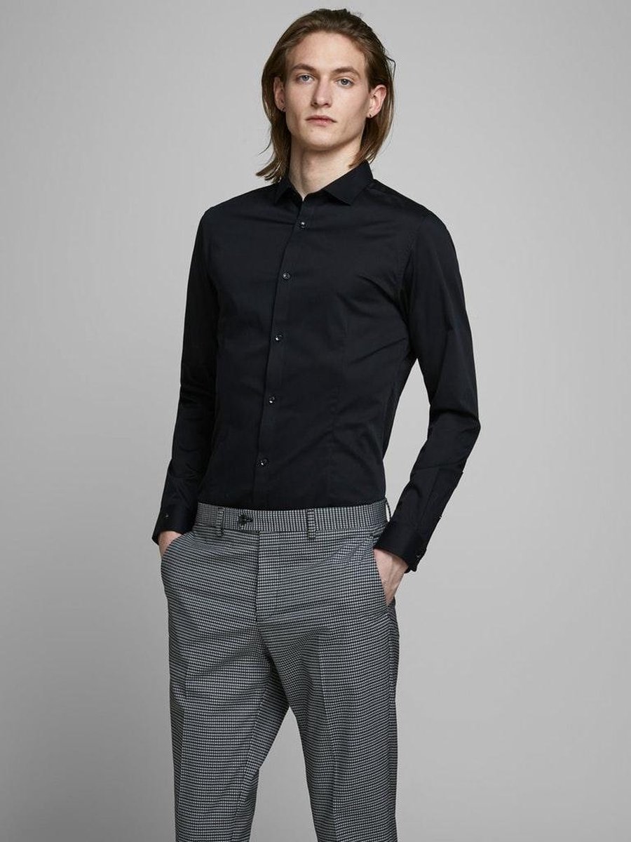 JACK&JONES - Maat M - JJPRPARMA SHIRT L/S NOOS Heren Overhemd
