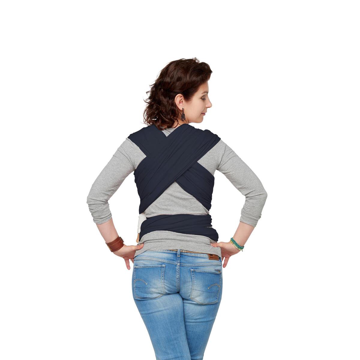 ByKay - Draagdoek - Rekbaar - Blauw - Maat M - Organic katoen - Stretchy Wrap Deluxe