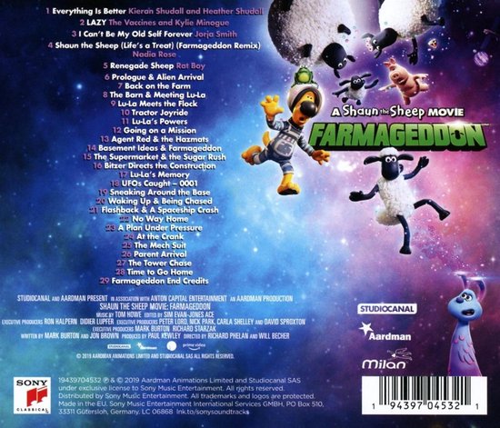 A Shaun The Sheep Movie: Farmageddon CD