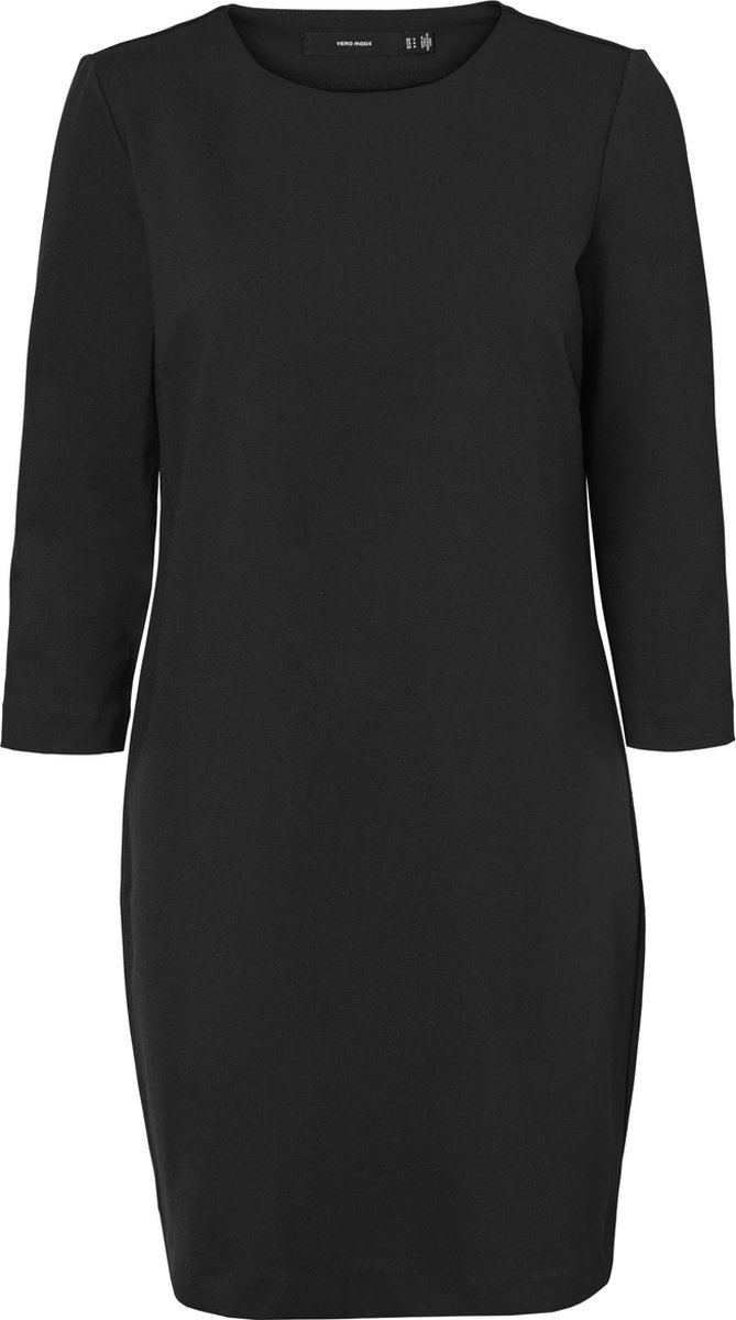 Vero Moda - maat  XS - 3/4-mouw Mini Jurk Dames Zwart