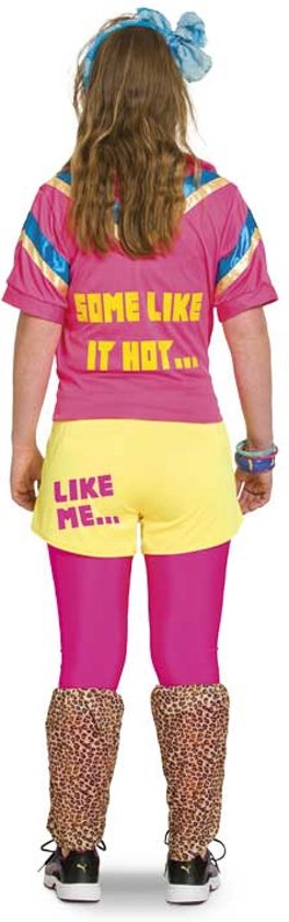 80's Trainingspak Vrouw 3-delig- Verkleedkleding - Maat L/XL